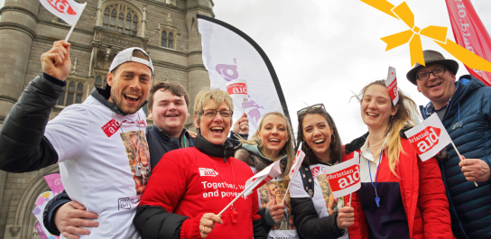 Christian Aid fundraisers at the London Marathon.